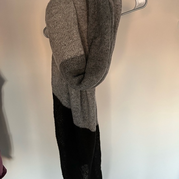 Gray and Black Knit Infinity Scarf - Picture 2 of 2
